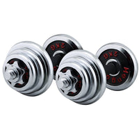Thumbnail for Adjustable dumbbells 20kg set durable steel construction