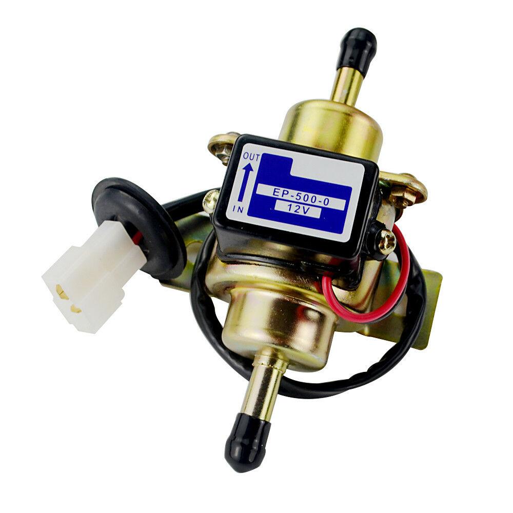 Side view of compact electric fuel pump