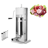 Thumbnail for Front view of 5L Sausage Maker Sausage Stuffer in stainless steel
