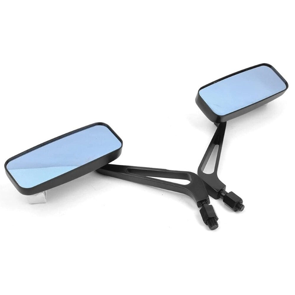 Mirror set for sports and street motorcycles