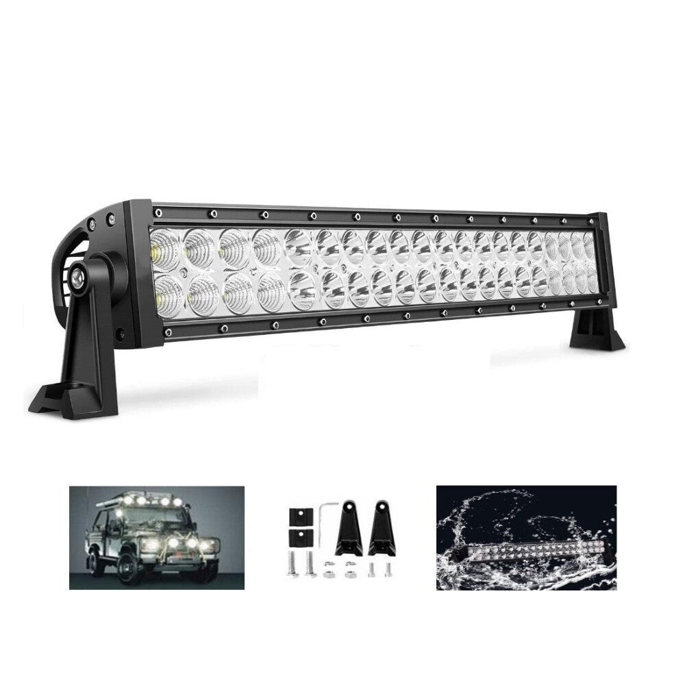 LED light bar showing heat dissipation fins