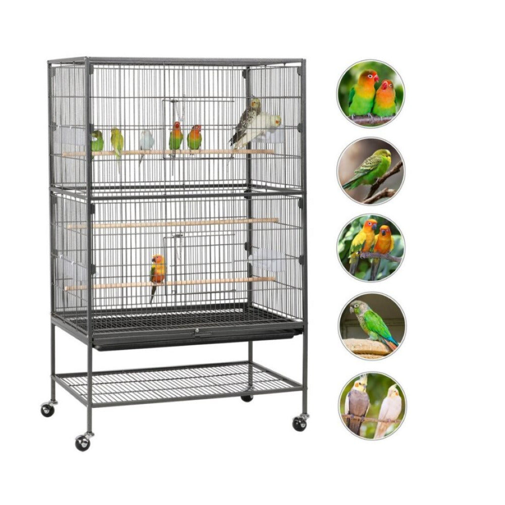 Bird Cage Parrot Aviary Perch Carrier