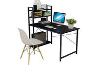 Thumbnail for Side angle of computer desk showing spacious leg room