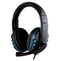 Thumbnail for PS4 gaming headphones blue front view