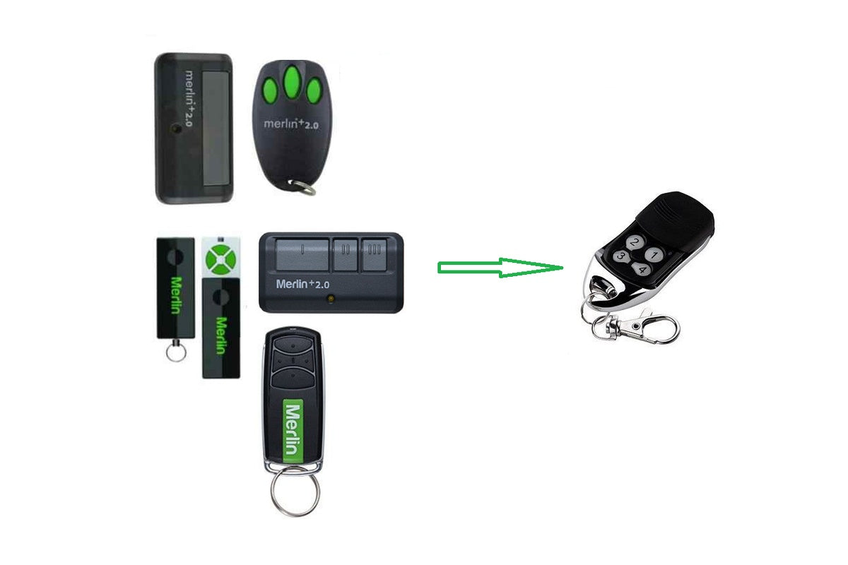 Merlin Replacement Remote Control 2.0 - MT3850EVO MT100EVO MT120EVO MT60EVO C945