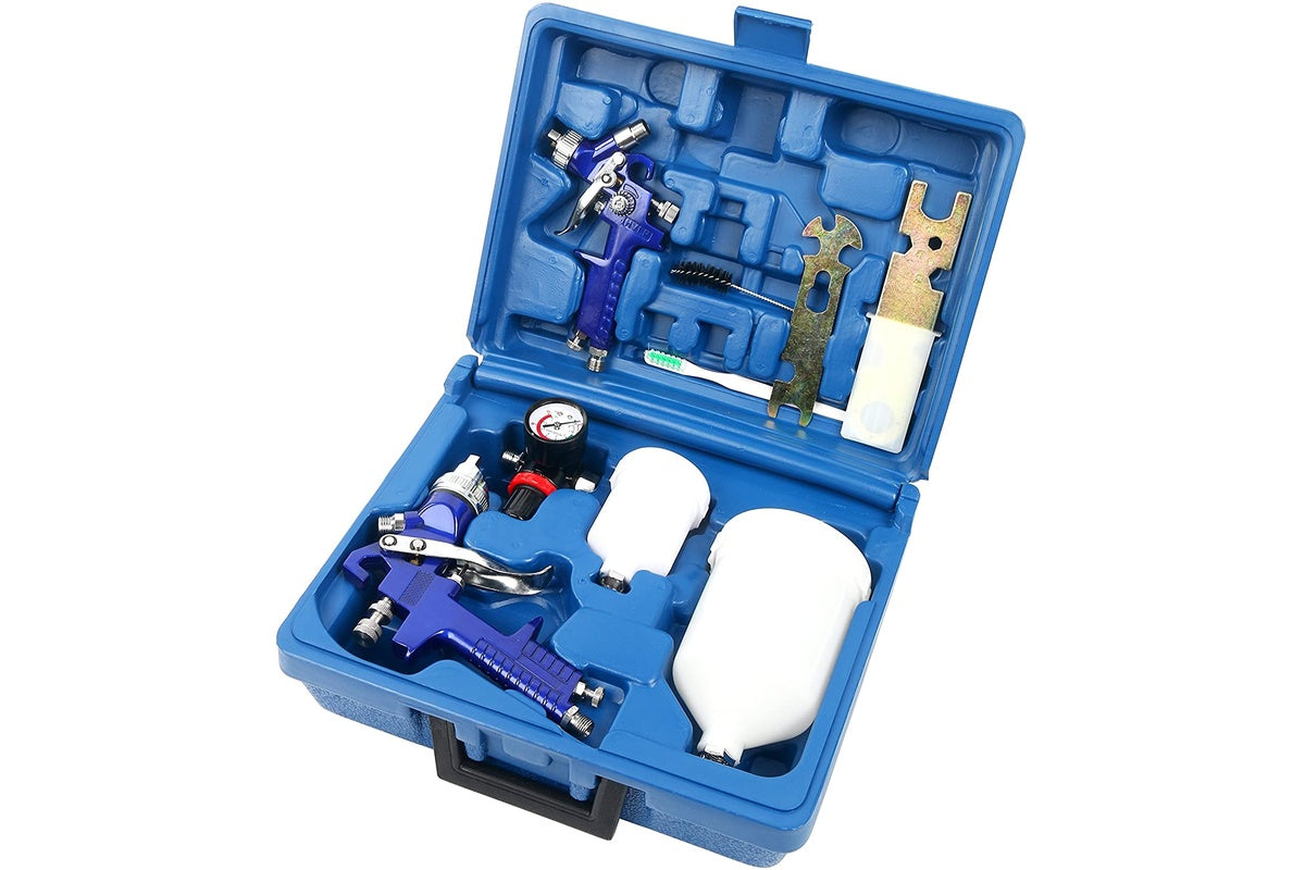 Spray gun pressure meter included