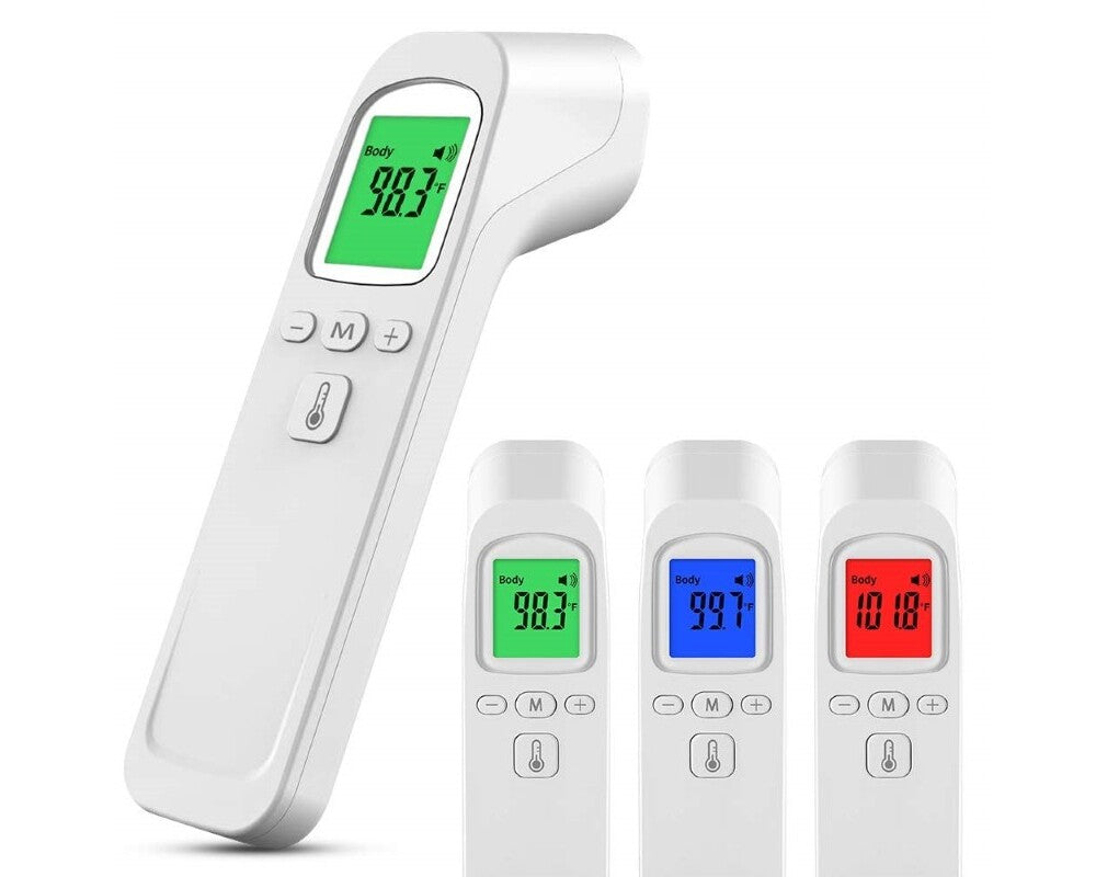 Thermometer used on baby forehead