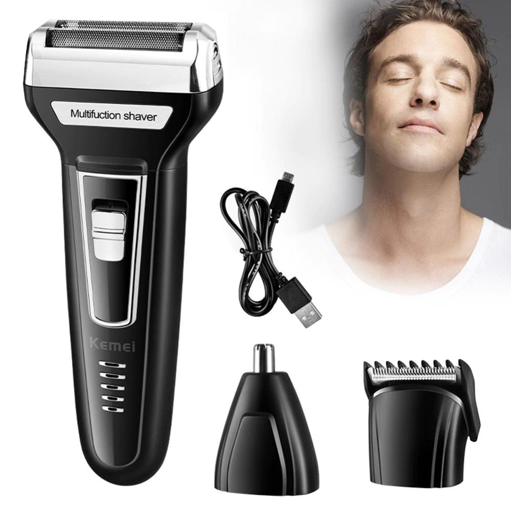 Electric shaver hair trimmer with USB charging cable