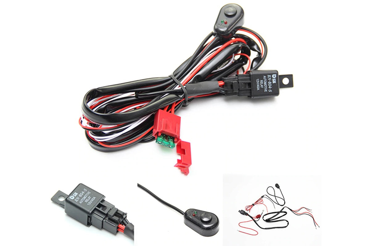 Harness wiring with 2 leads for 2 light bars