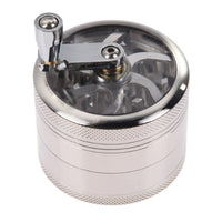 Thumbnail for Side view of black aluminium herb grinder