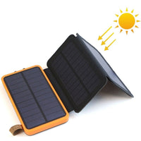 Thumbnail for Solar power bank with foldable solar panels opened
