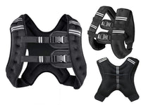 Thumbnail for Reflective strips on weighted vest for safety