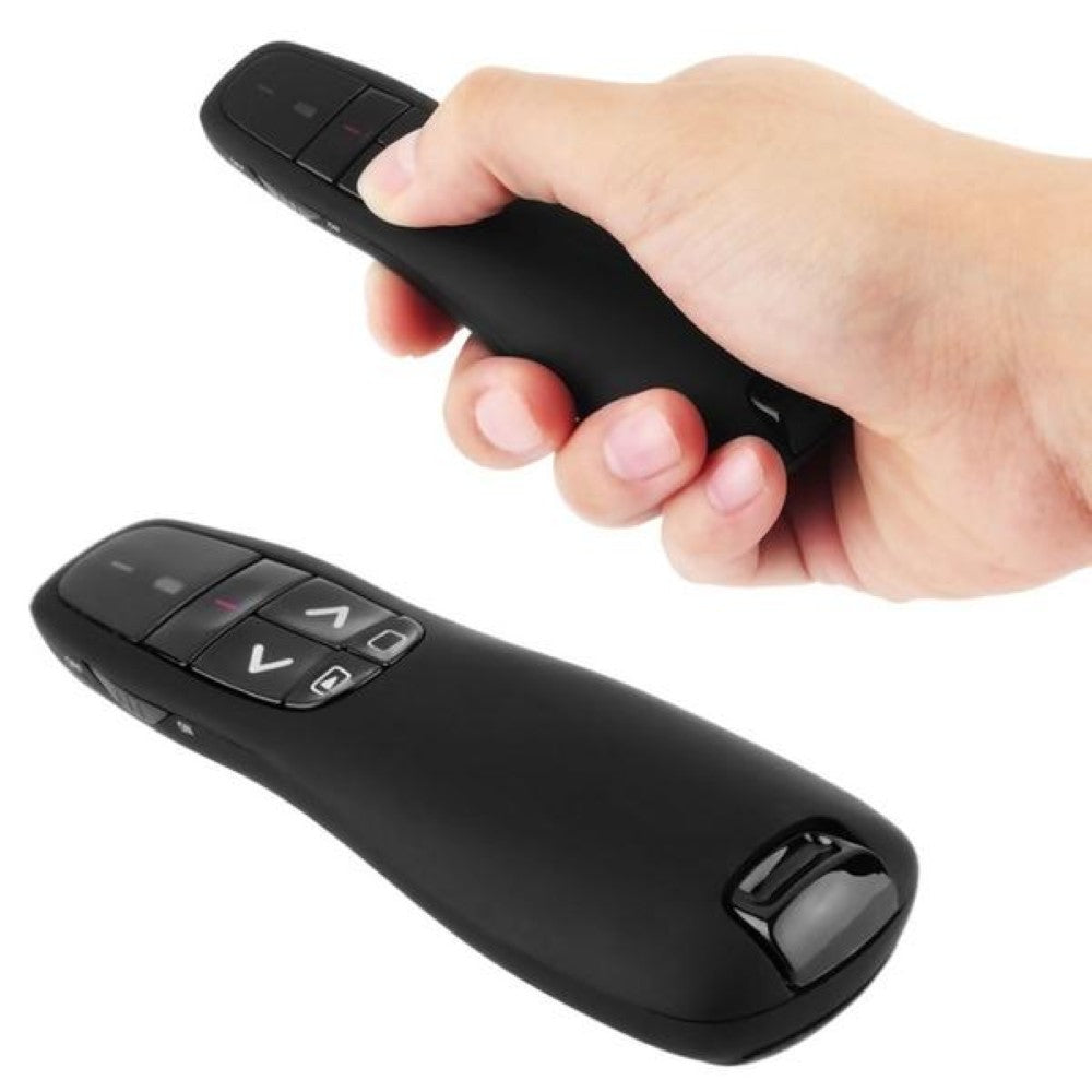 24Ghz USB wireless presenter in black plastic