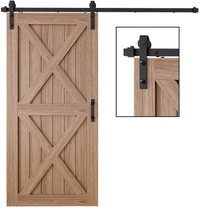 Thumbnail for Close up of nylon wheels on barn door hardware hanger