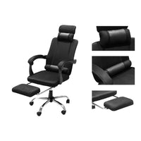 Thumbnail for Side view of office chair with footrest