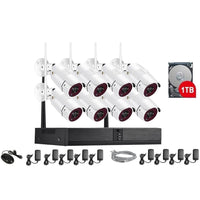 Thumbnail for Wireless security camera system with 8 cameras and 1TB HDD