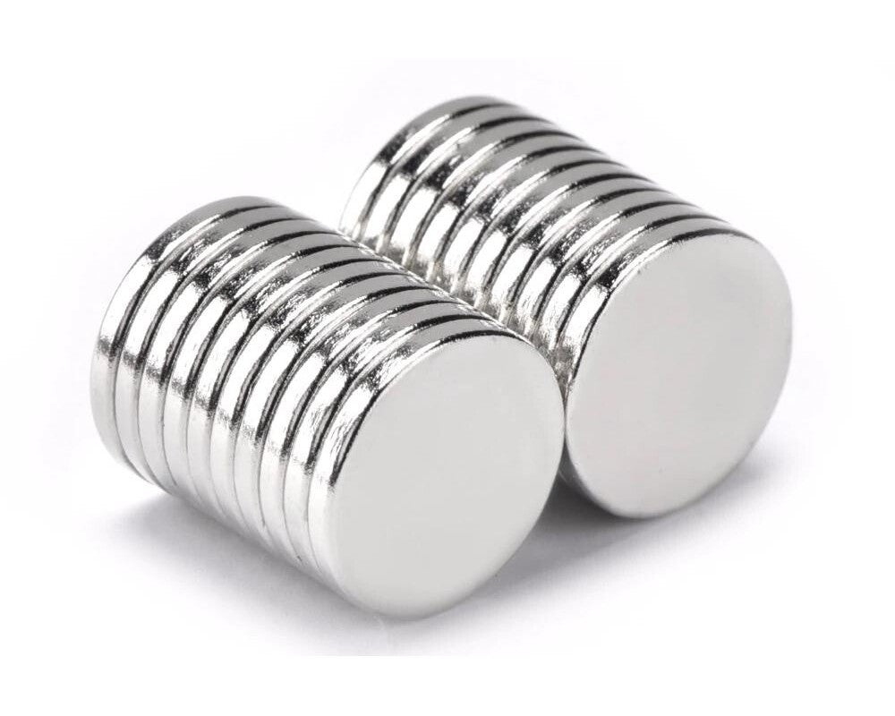 Neodymium magnets 20 pack close-up surface detail