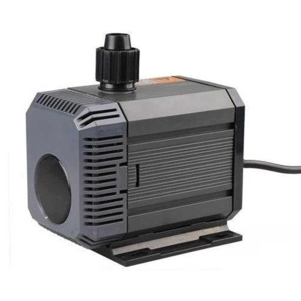 Pond Pump HQB-2500 side view showing stainless steel body