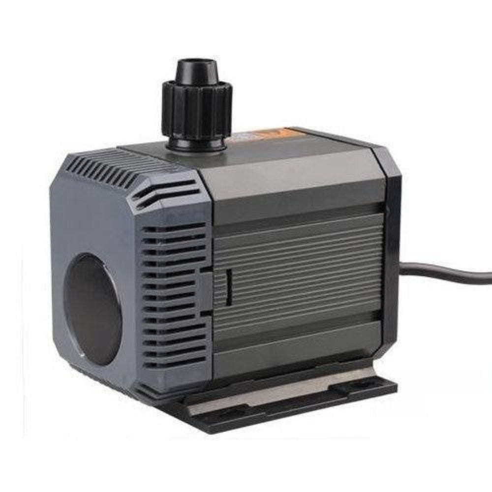 Pond Pump HQB-3000 side view showing stainless steel body