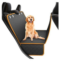 Thumbnail for Pet car seat cover hammock in black waterproof Oxford fabric