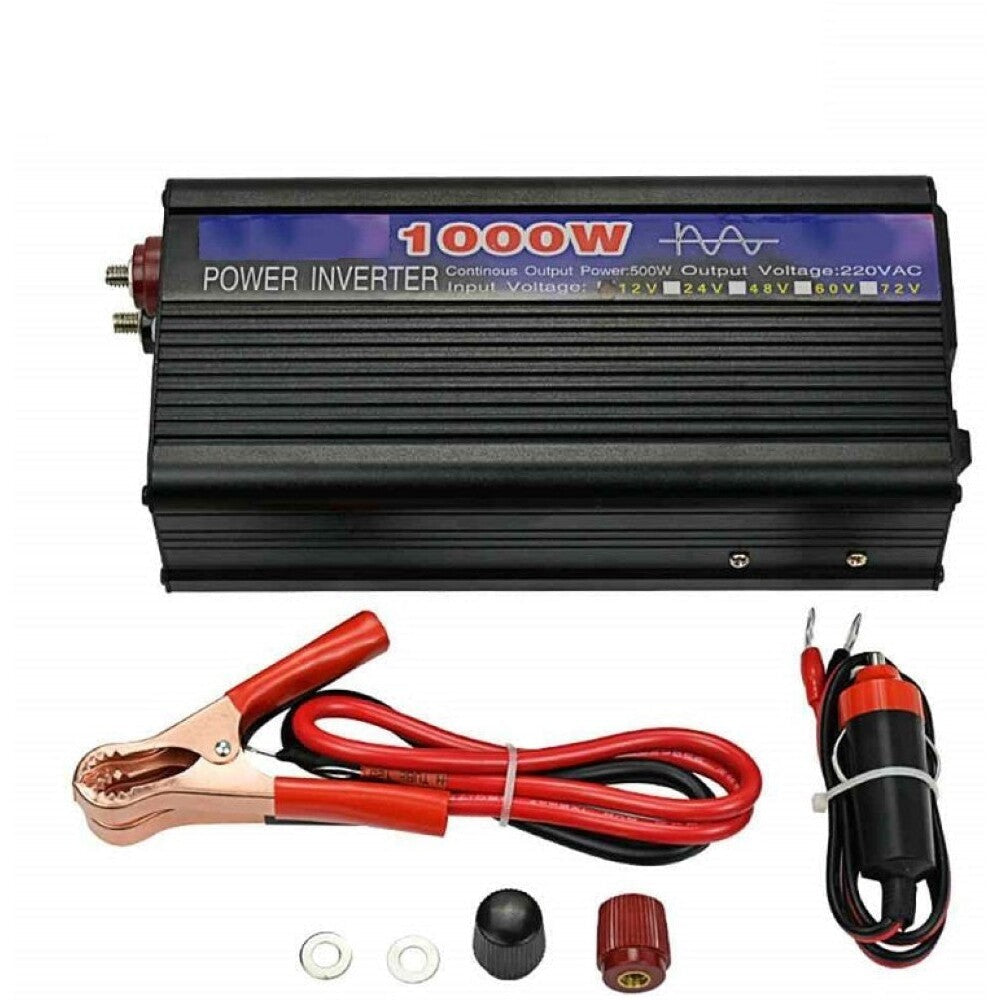 Pure sine wave inverter 1000W 12V installed in a campervan setup