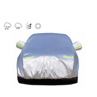 Thumbnail for Car cover side zipper opening with reflective warning strips