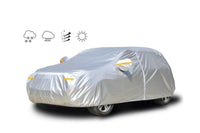 Thumbnail for Car cover showing reflective silver surface