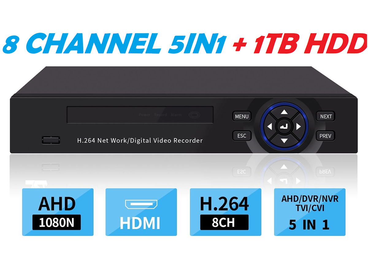 Hvr Recoder DVR Recorder CCTV 4 Channel 1080N Hybrid Video System – Homyspire