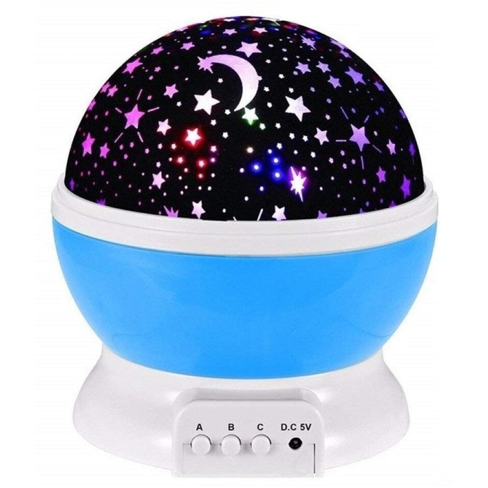 Night light projector used in bedroom setting