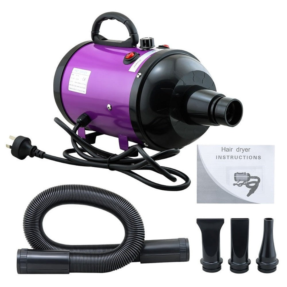 Pet hair dryer blower with heat insulation