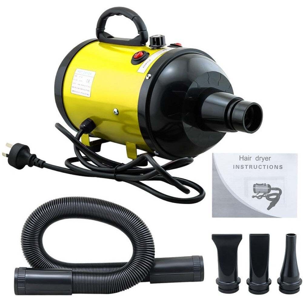 Pet hair dryer grooming blower used on dog grooming