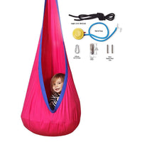Thumbnail for Kids Pod Swing Chair Tent Hanging Seat Hammock (Pink)