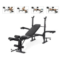 Thumbnail for Adjustable FID sit up and weight bench full view