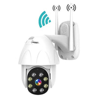 Thumbnail for White PTZ wifi security camera dome style front view