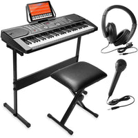 Thumbnail for Electronic Piano Keyboard Piano with Stand Headphone and Stool