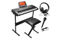 Thumbnail for Electronic Piano Keyboard Piano with Stand Headphone and Stool