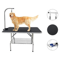 Thumbnail for Foldable pet grooming table 80cm black colour