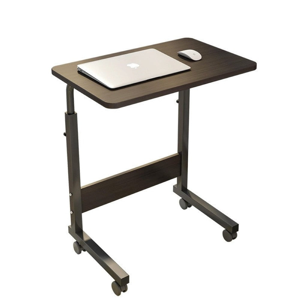 Black C-shaped laptop table desk front view