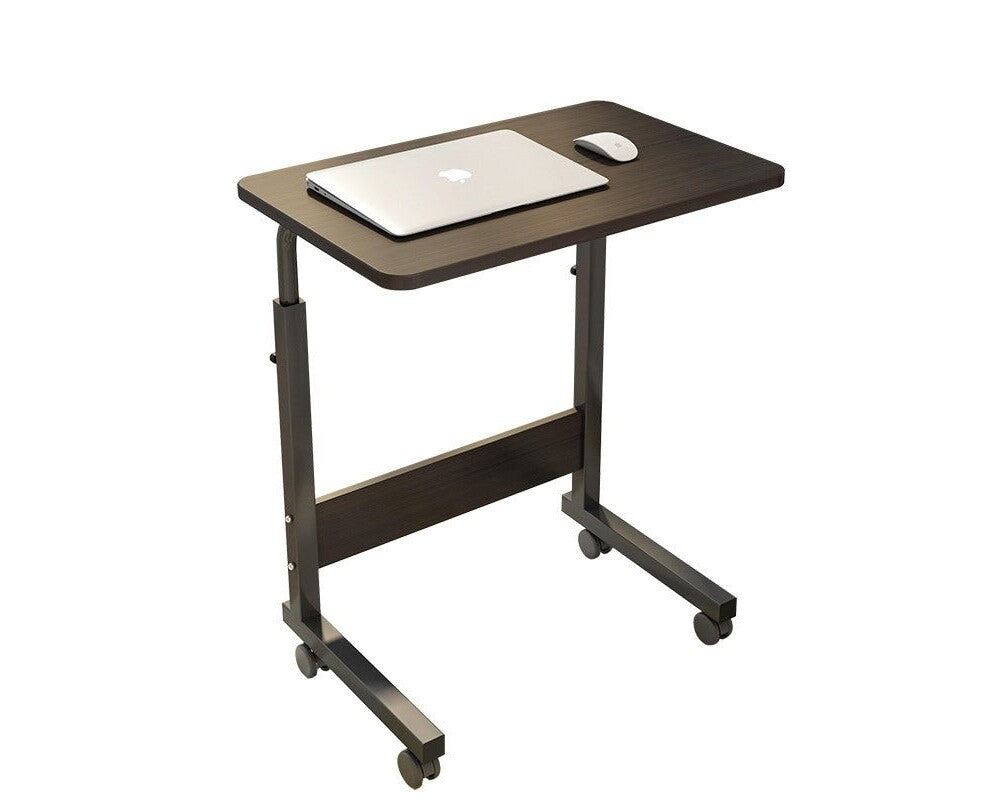 Side view of laptop desk with black finish