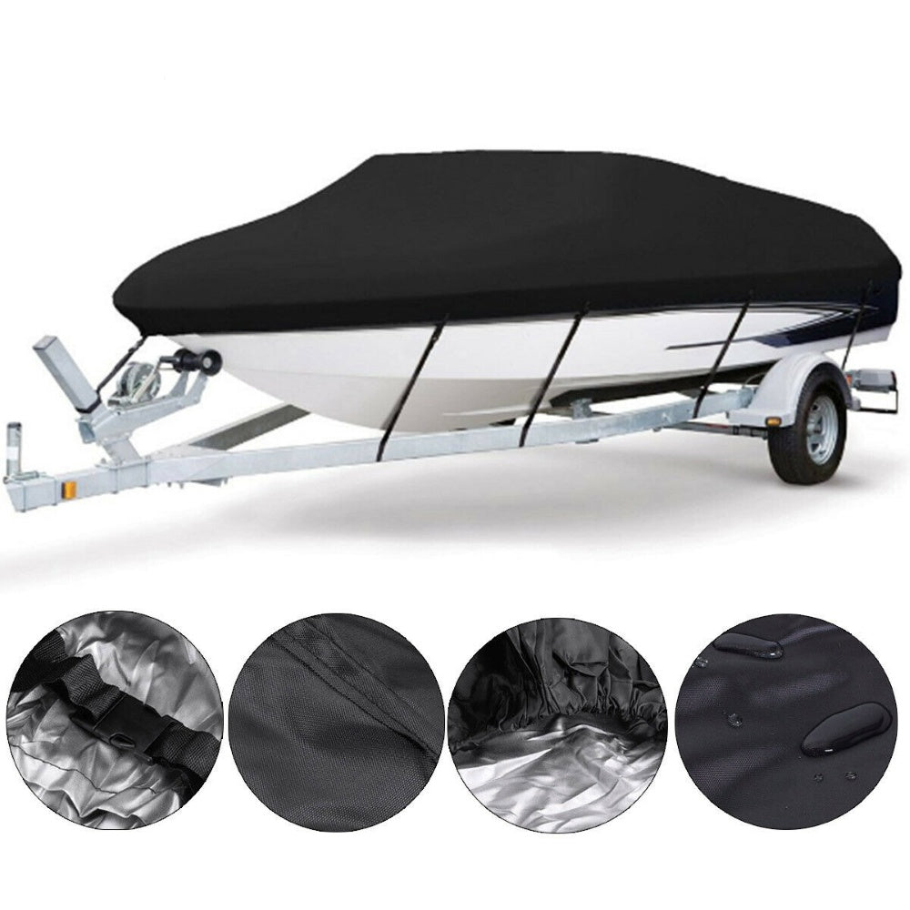 Boat cover resisting mildew and UV damage