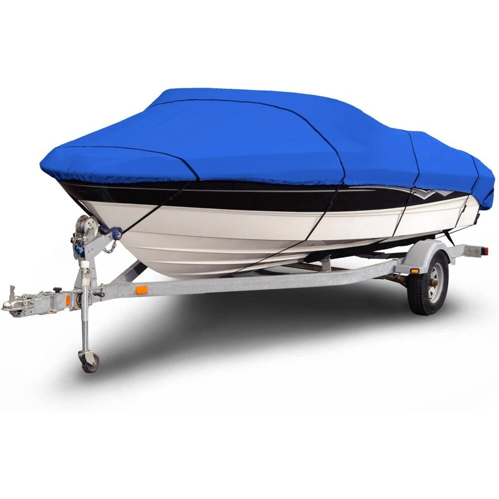 Boat cover with quick release buckles and straps