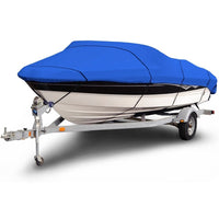 Thumbnail for Side view showing elastic hem on boat cover