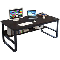 Thumbnail for Black computer desk table with 140 centimetre width