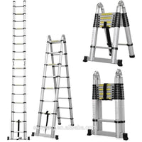 Thumbnail for 5m telescopic ladder fully extended outdoors