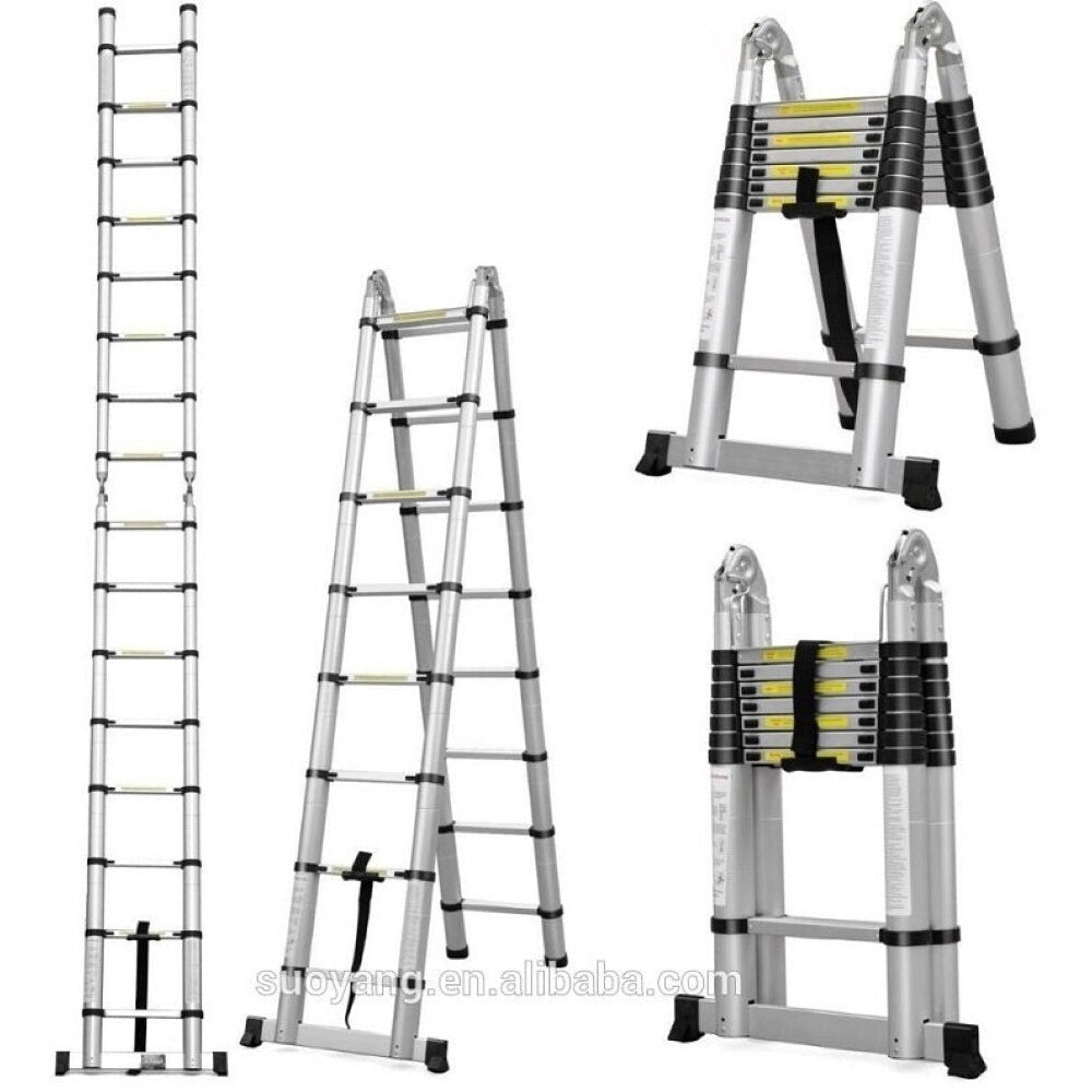 Telescopic ladder used for home maintenance