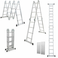Thumbnail for Extension ladder multifunction 47m aluminium foldable extended