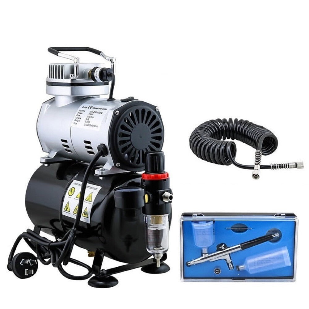 Air brush compressor automatic start and stop