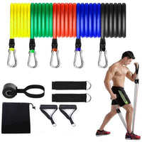 Thumbnail for Fitness Exercises Resistance Bands Set