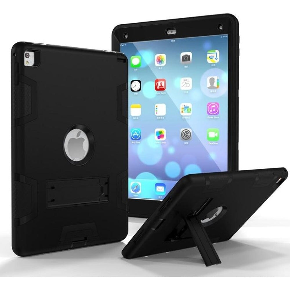 iPad case showing AUX port protection with rubber cover