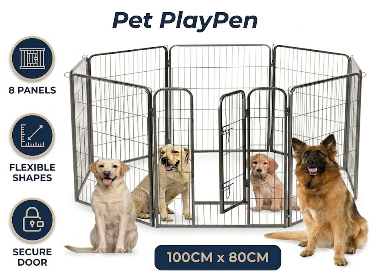 Dog Playpen Pet Play Pen 100CM